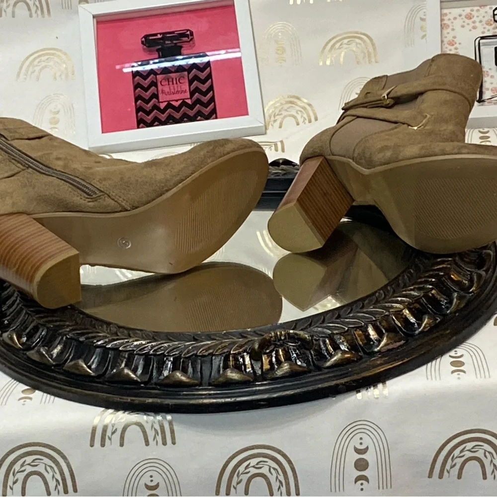 Charles Albert Taupe Ankle Booties